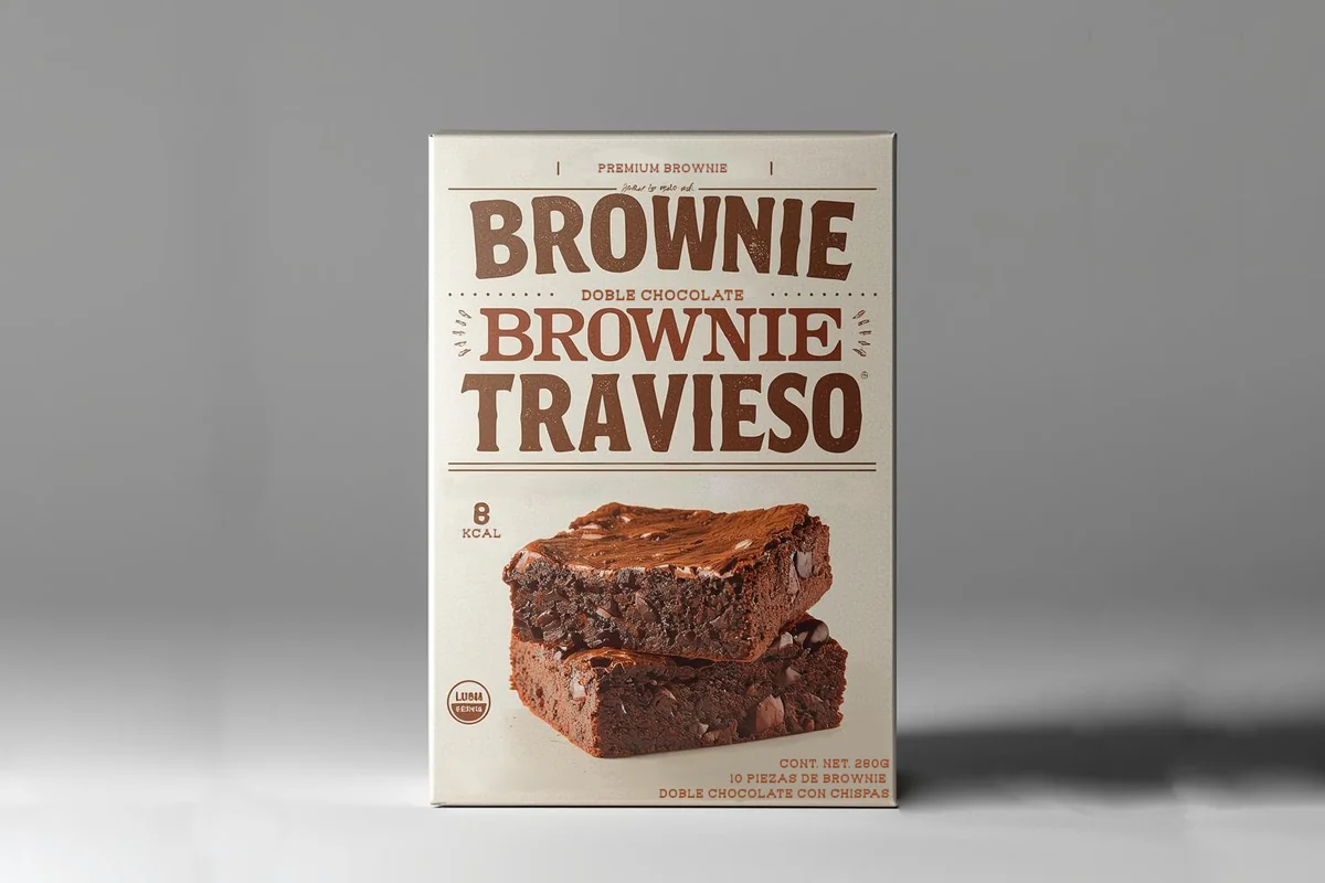 Empaque caja brownie