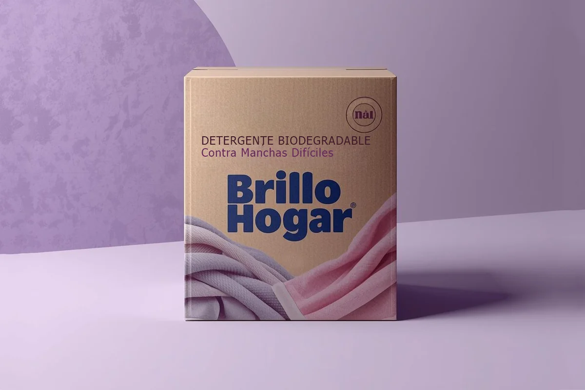 Empaque caja detergente para ropa offset