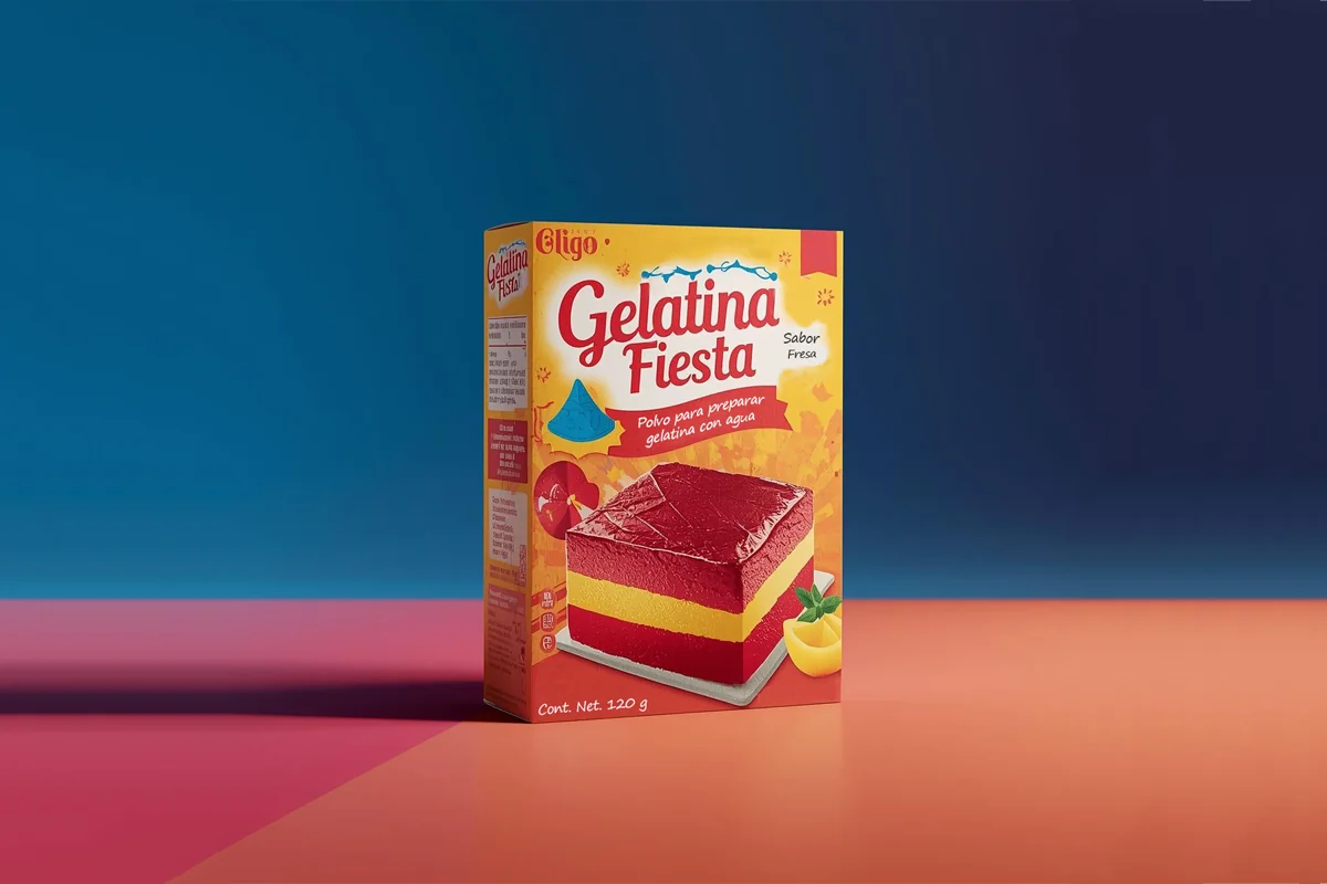 Empaque caja gelatina offset