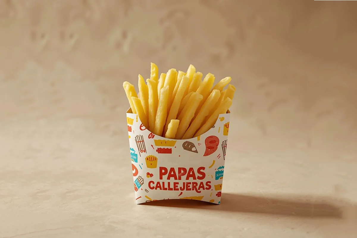 Empaque caja papas offset